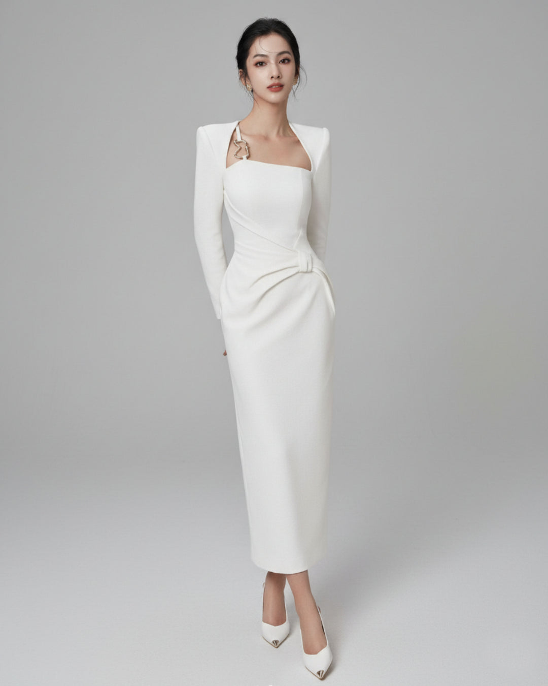fashion nova white formal dresses Courtney Ivory Midi Dress YGroup_7572026425544 Kylie Dress | Red Womens Full Of Glamour Item Package Quantity:30