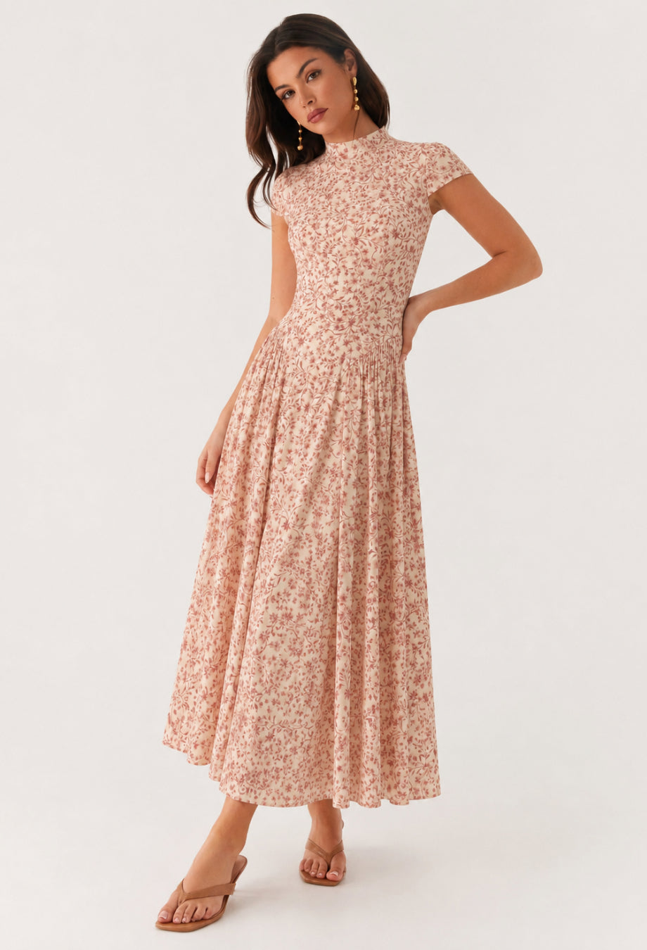 floral midi formal dress Maven summer-favorites corset boning through the Playing with Pinks: Rose Size:dress size pants34 Unfinished bottom