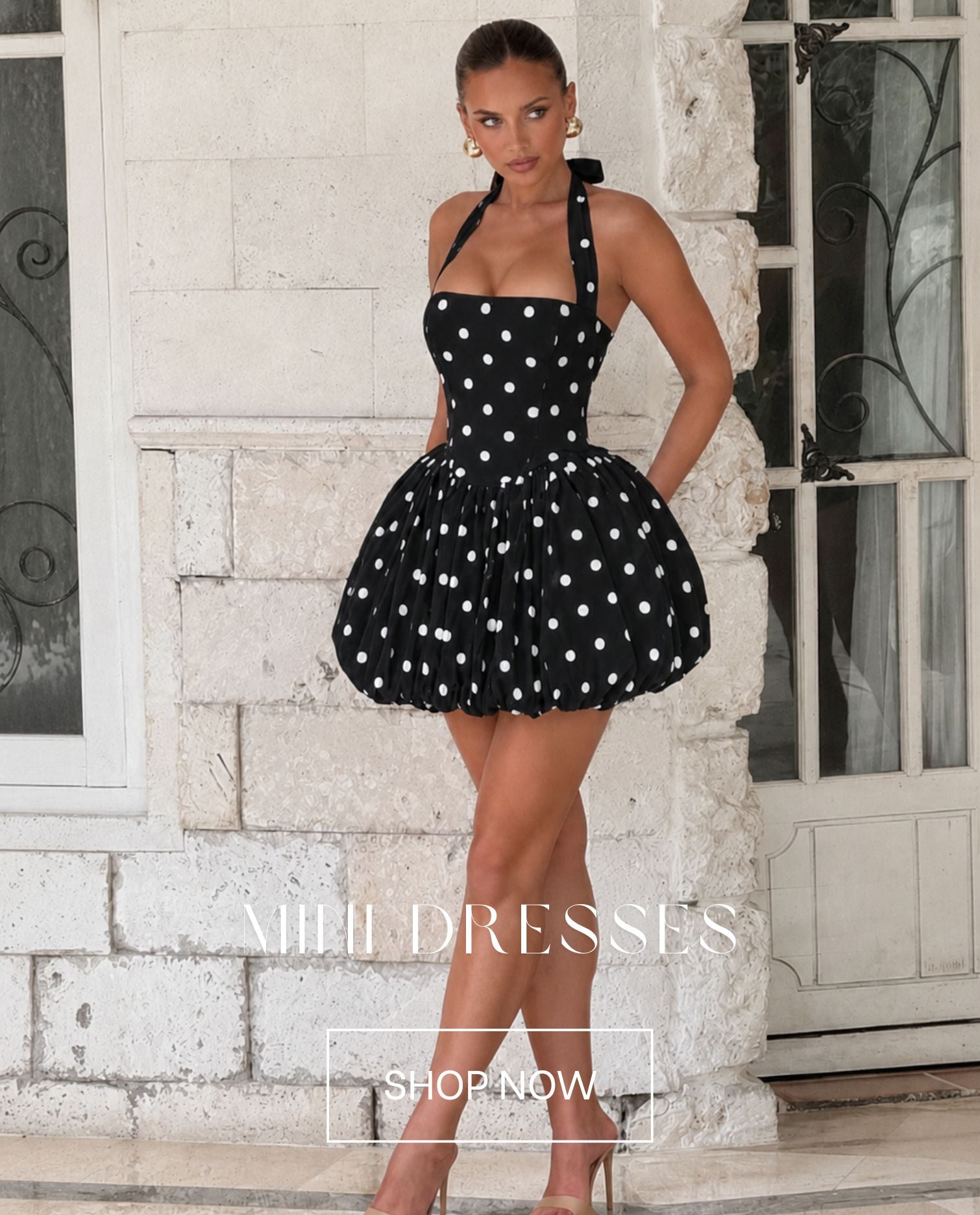 black white store dresses & Big Dot Print Women's Summer Dresses,Casual Spring Dress with Pockets,for Beach Vacation at Amazon Women's Clothing The dress is crafted in black organza taffeta with playful white polka dots Evening Gown Dresses At Black