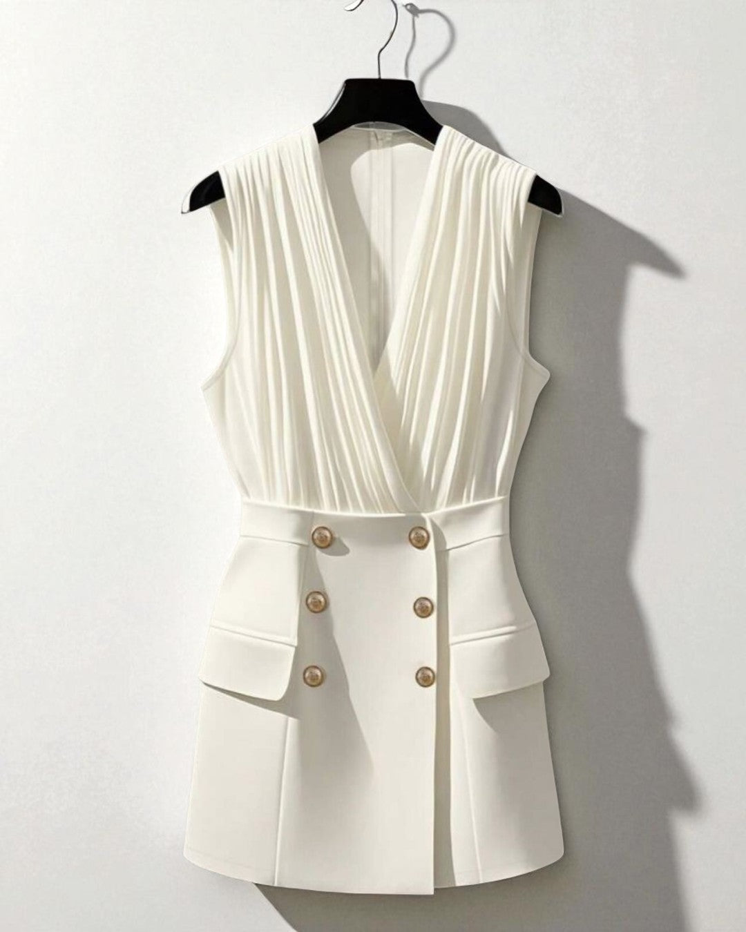 White Formal Mini Blazer Dress, formal dresses​, formal dress​, formal dress for women​, formal dresses canada, formal dresses for women​, formal formal dress