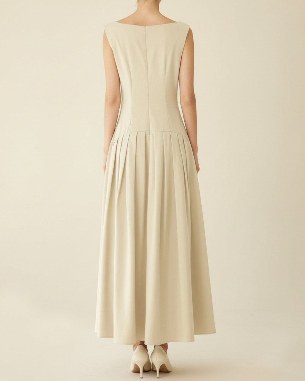 Alaia Beige Midi Dress, dresses for church wear​, formal dress for women​, formal formal dress, formal dress stores near me