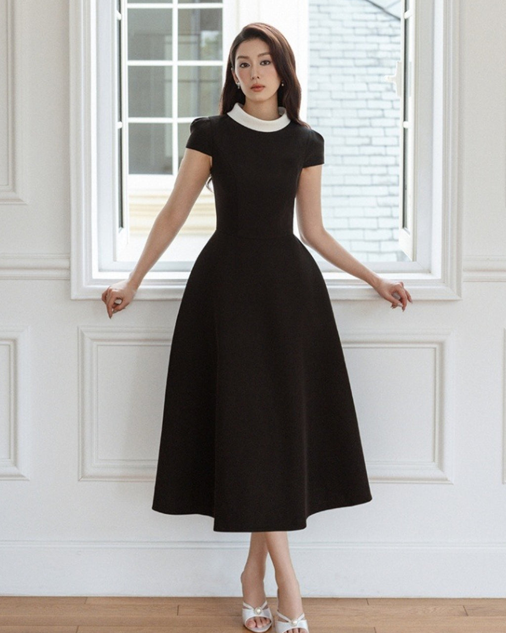 women's black midi dresses Bigersell Off Shoulder Midi Dress, Black XL, Ideal for Outdoor & Evening Parties