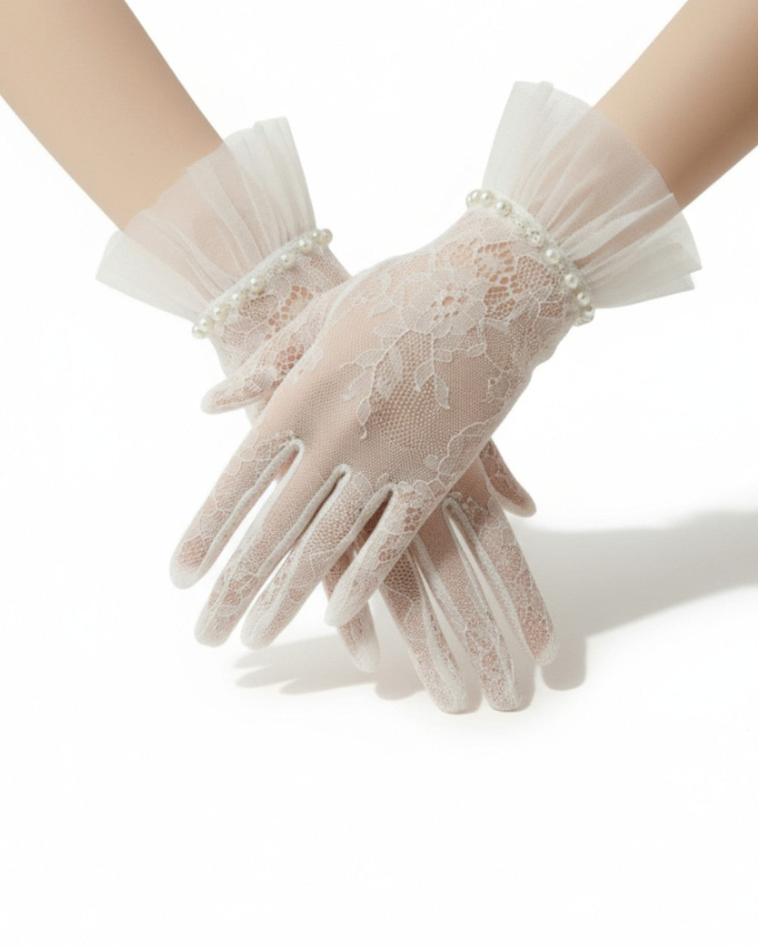 Amour Lace Gloves - Ivory