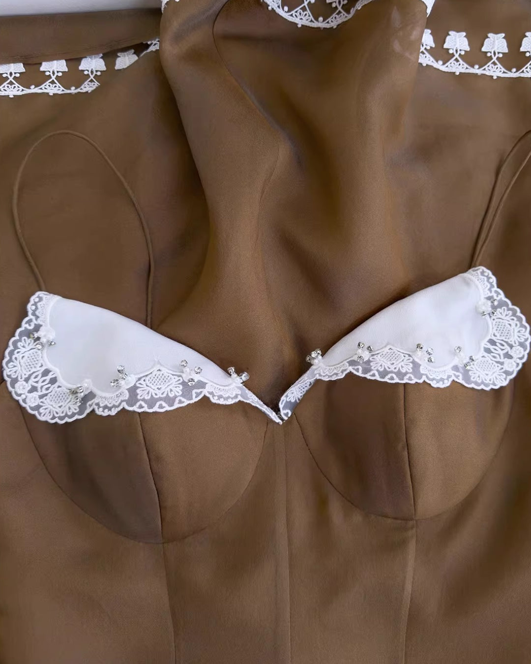 Anais Brown Midi Dress, brown wedding guest dress, brown dress ladies​, brown prom dress