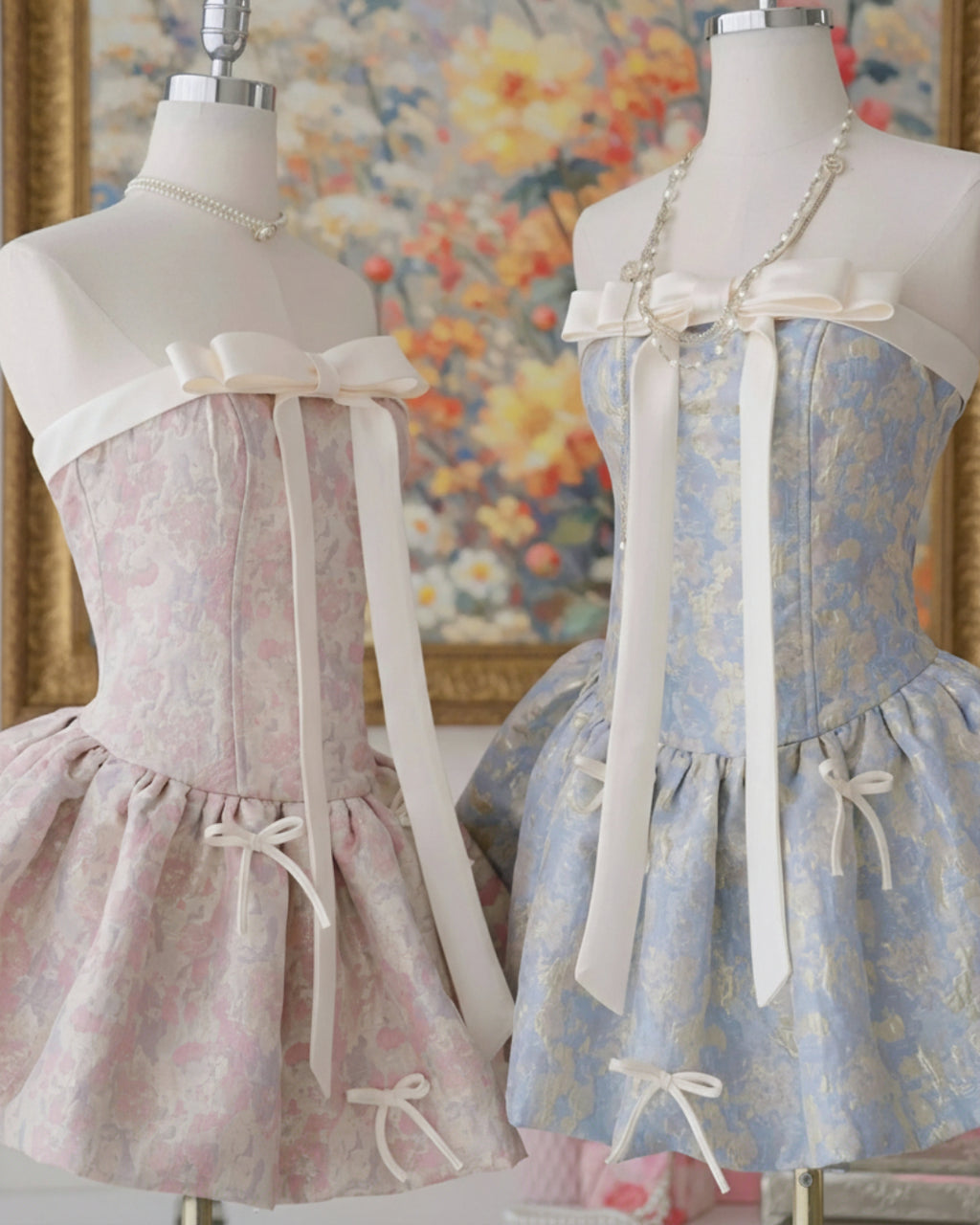 Analeigh Pink Multi Floral Print Mini Dress, pink floral mini dress, floral strapless mini dress​