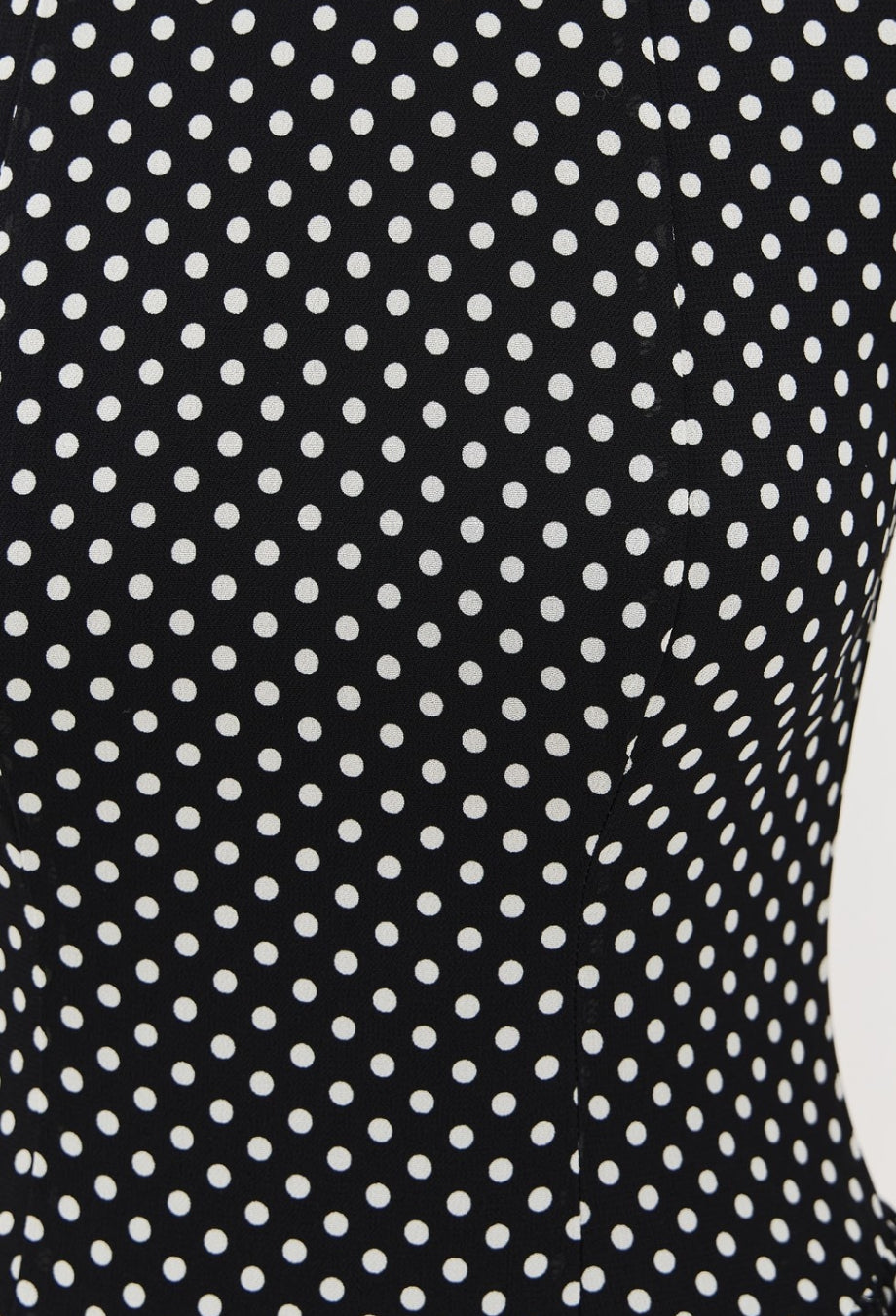 Anelis Polka Dot Midi Dress - Black