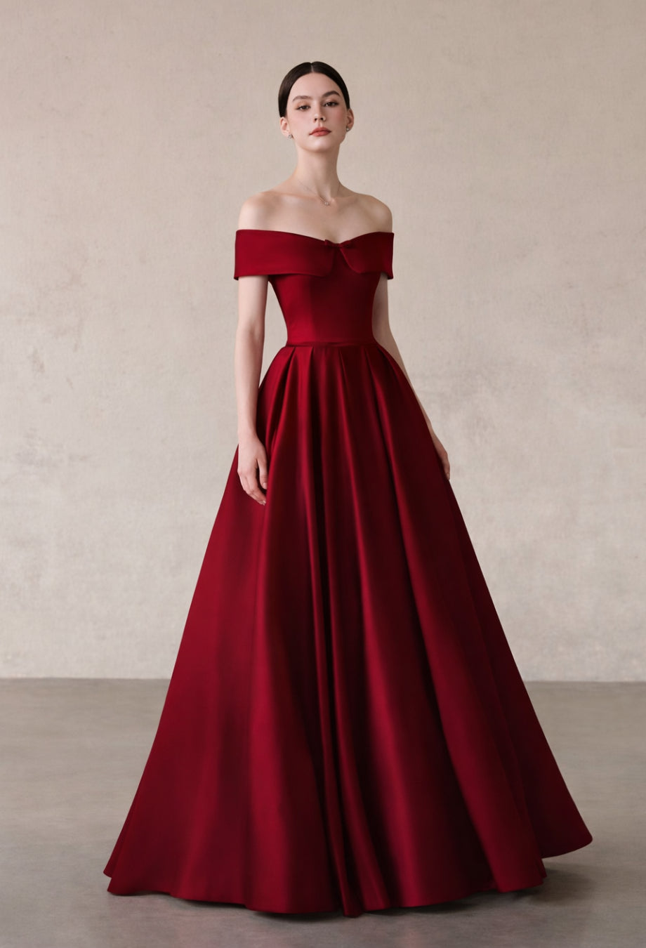 Burgundy Prom Gown