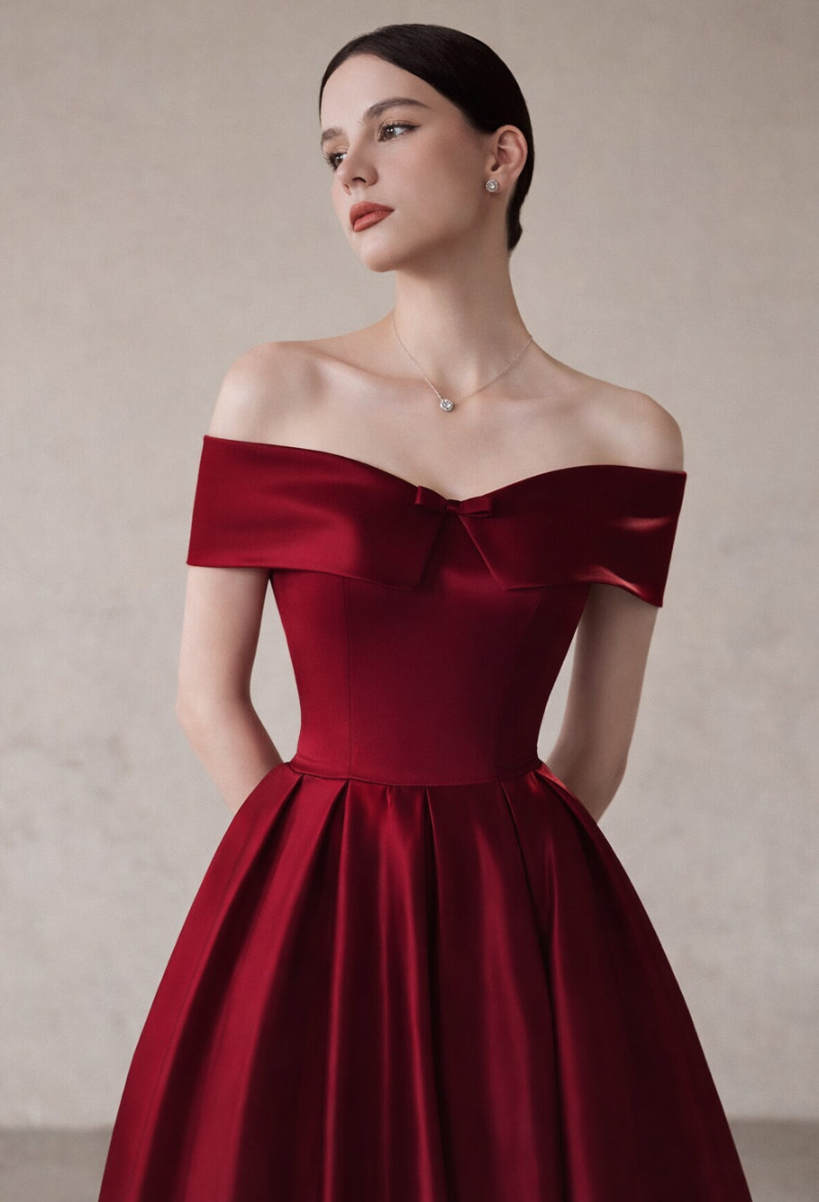 Angelina Burgundy Off-Shoulder Maxi Dress, burgundy corset dress, maxi dress burgundy, burgundy maxi