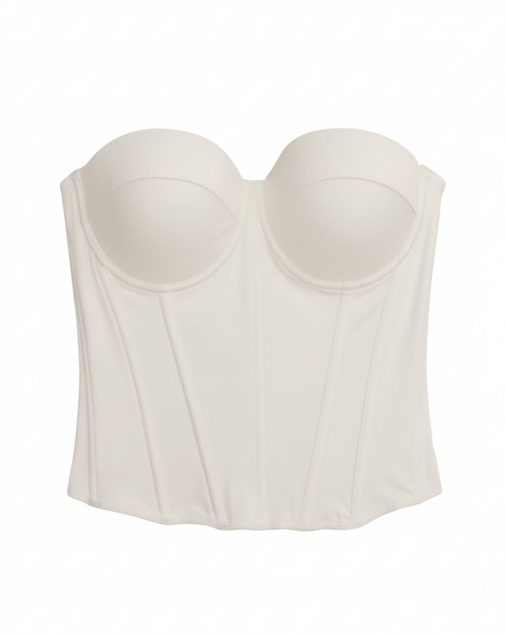 Aria Strapless Corset Top, White Corset Bustier Top, top bustier​, bustier top corset​
