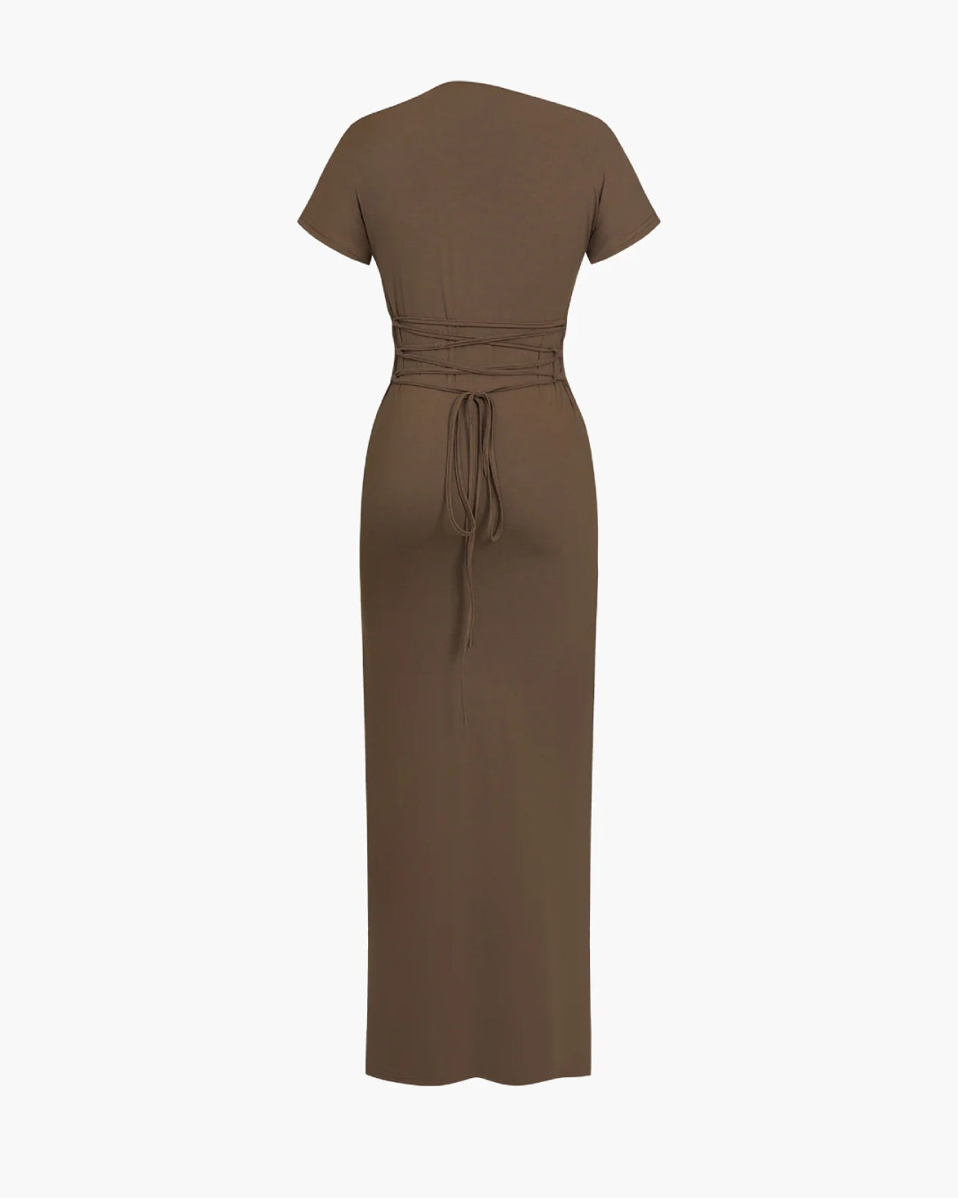 Aria Maxi Dress - Brown