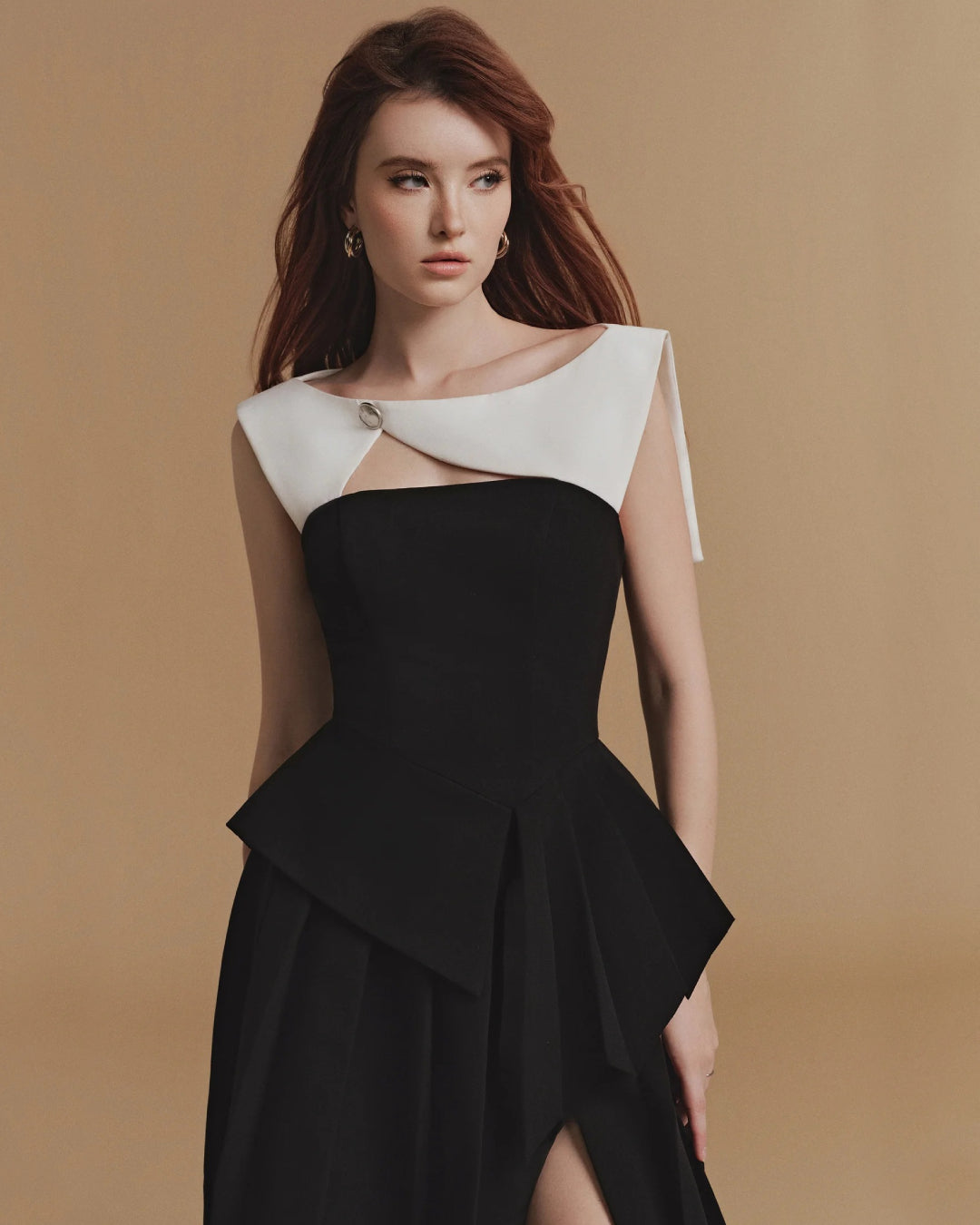 Arista Black Midi Dress, Business Professional Dress for Female, dress business woman​, business professional dress, black evening dress​