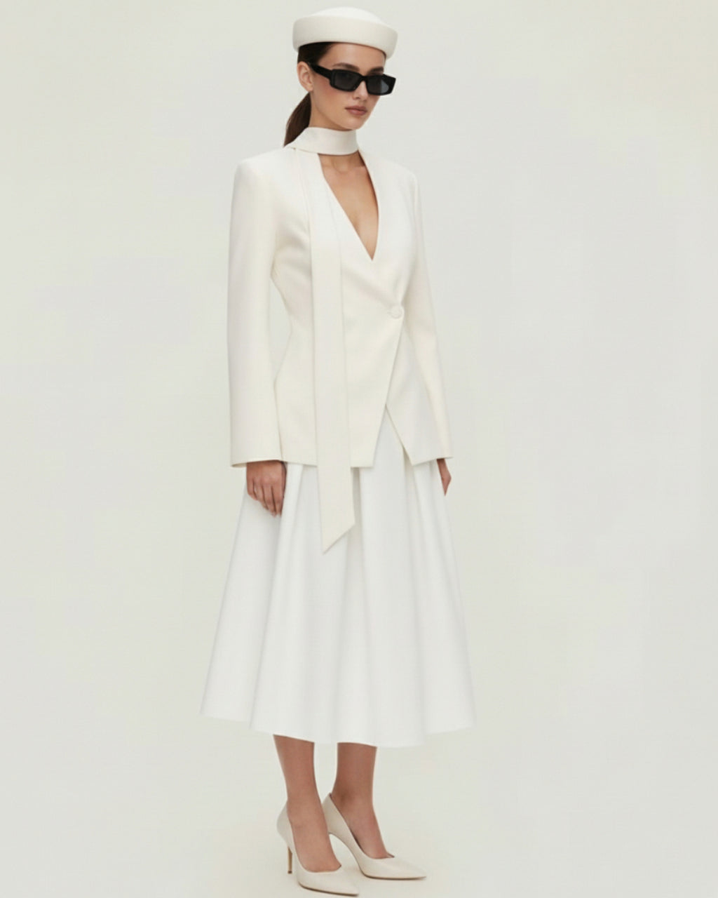 Aviva Blazer in Ivory, Old Money Fashion, old money blazer