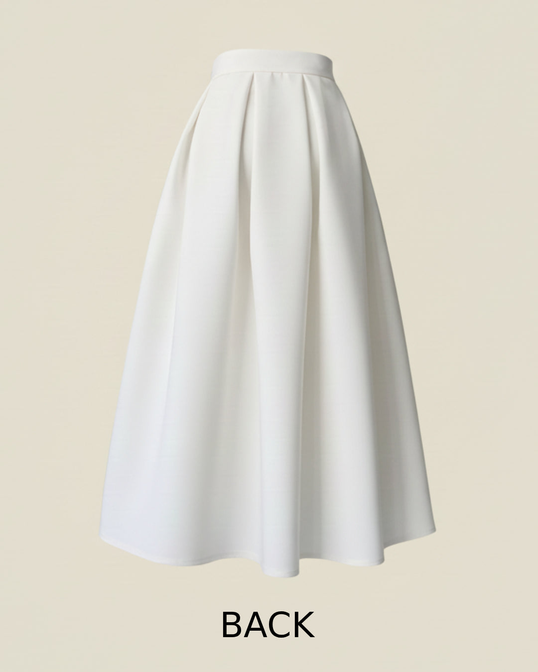Aviva Midi Skirt in Ivory, Old Money Fashion skirt midi skirt​, white midi skirt​
