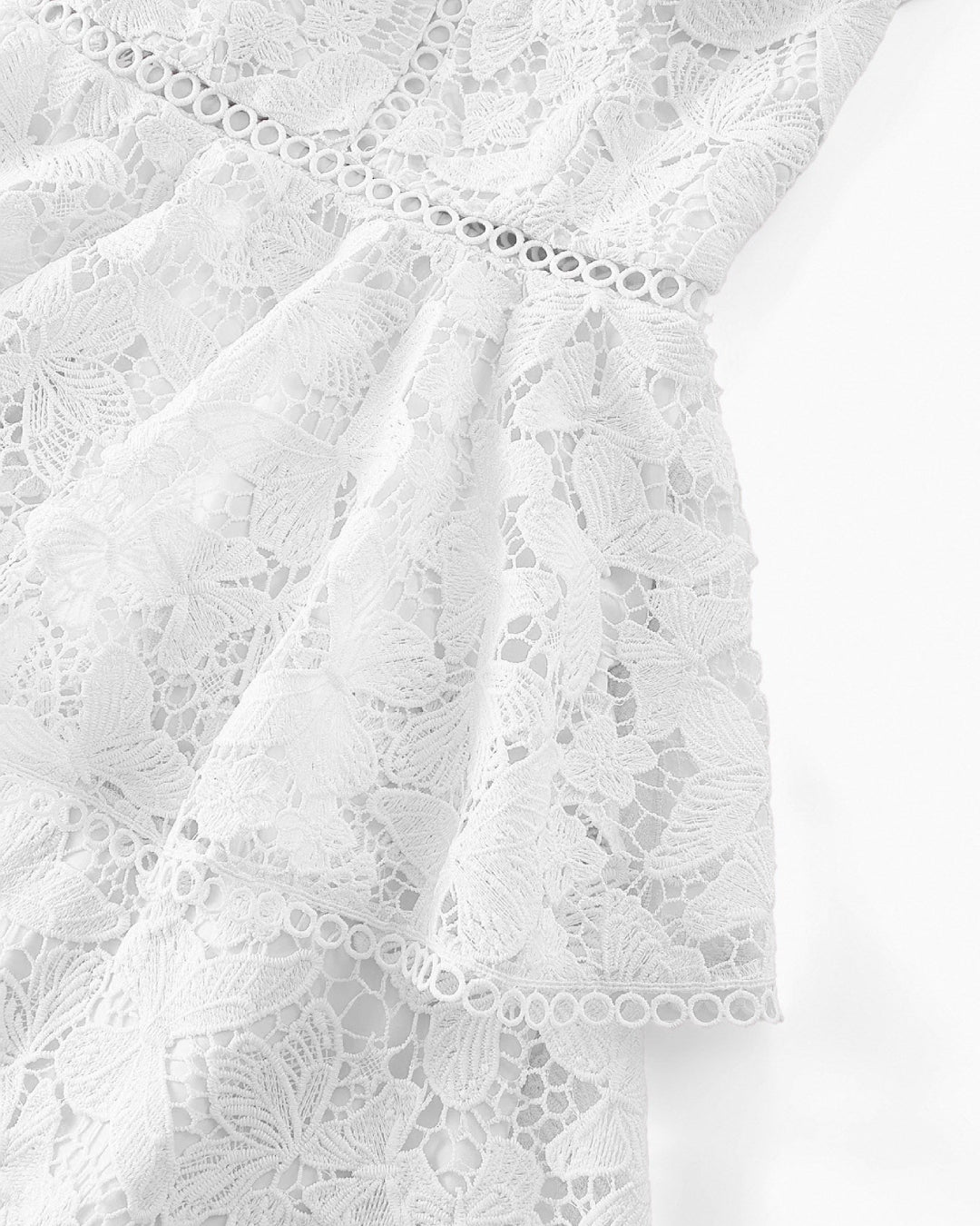 Bella White Lace Midi Dress, lace dress dress, lace wedding dress​, white lace dress, off the shoulder dress