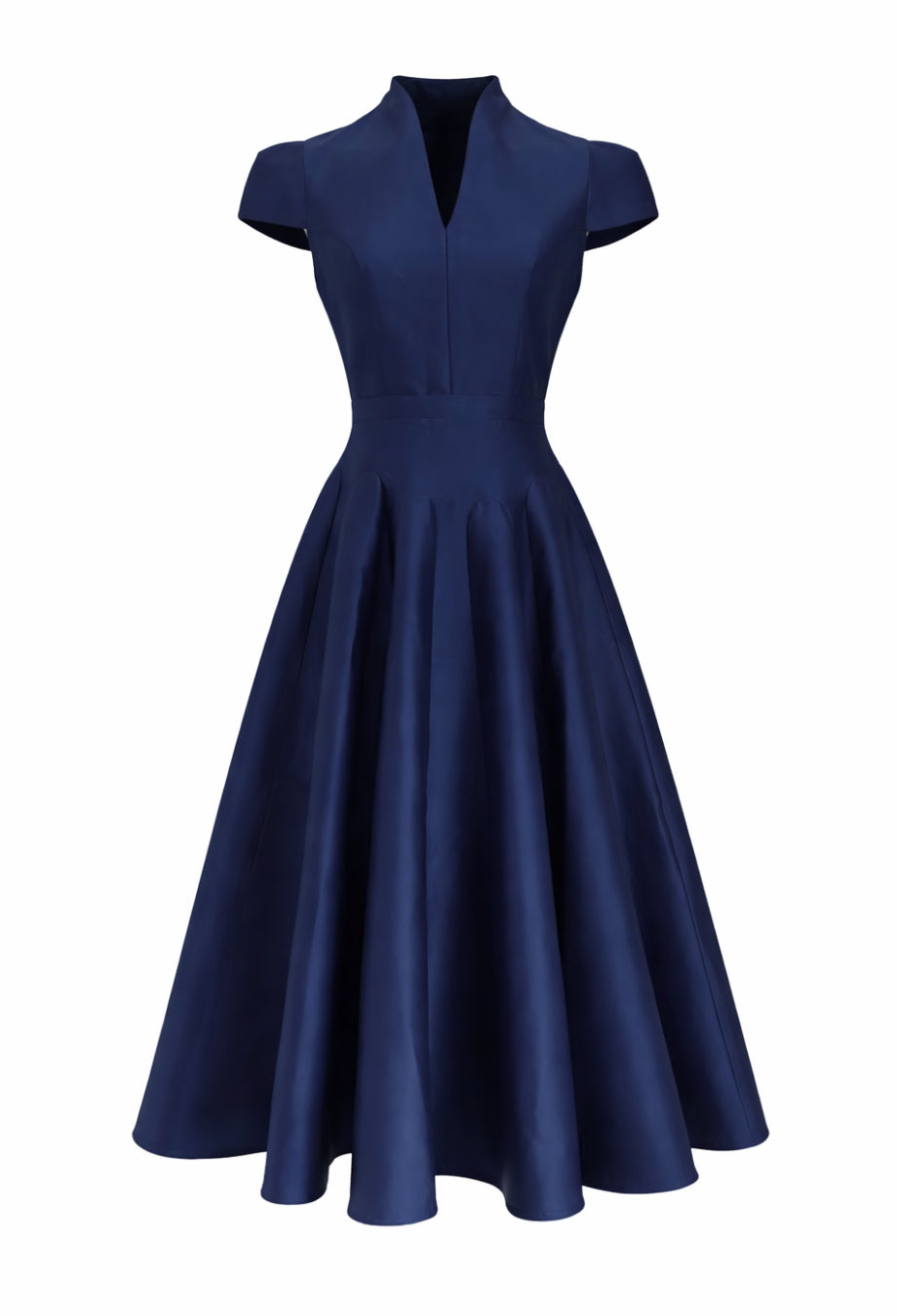 Betty Navy Blue Midi Dress, navy blue colour dress​, navy formal dress, navy blue graduation dress​