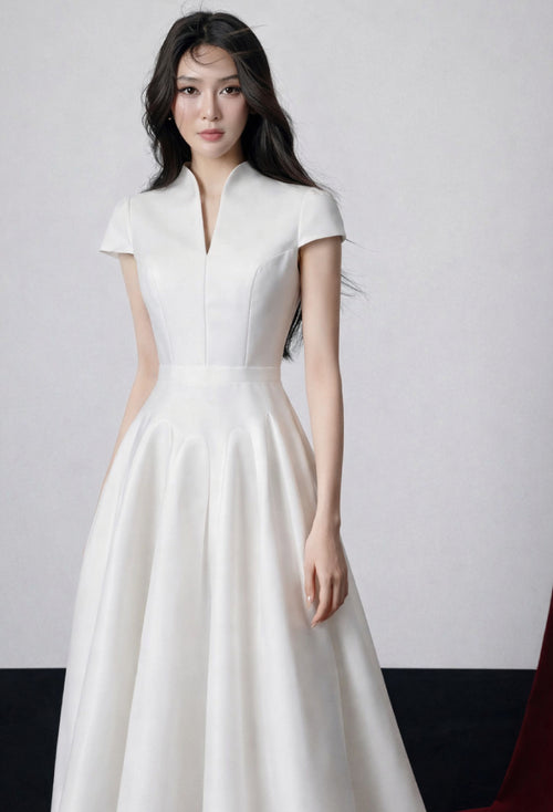 Betty white Midi Dress, fashion nova women, white graduation dress​, white midi dress​, white cocktail dress​, white dress near me
