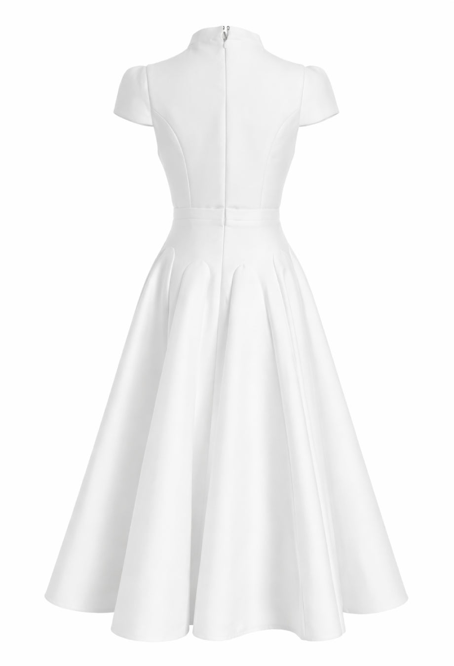 White Grad Dress for Women - Betty White Midi Dress White Grad Dress for Women - Betty White Midi Dress