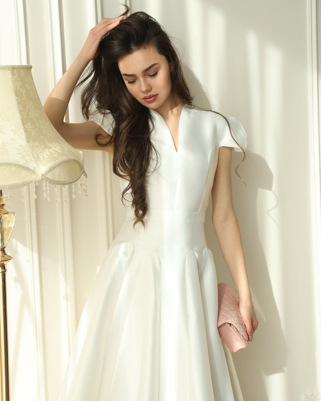 Betty Midi Dress in White, Women's Fashion, 1920's women's fashion