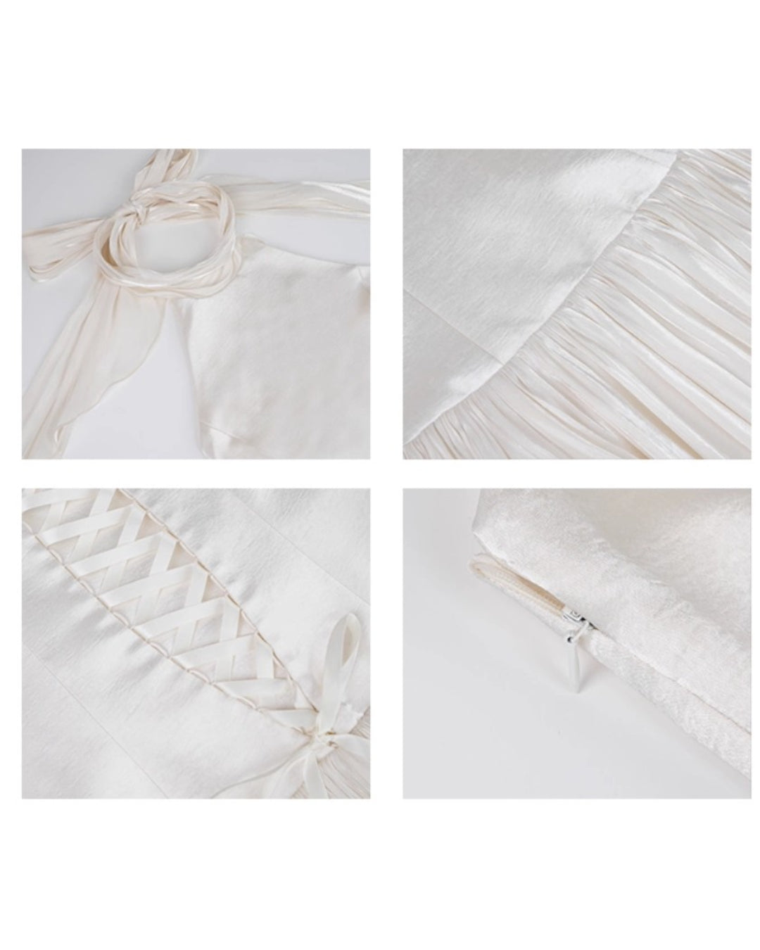 Calanthe Maxi Dress in Ivory, Halter Bridal Dress, bridal dress near me