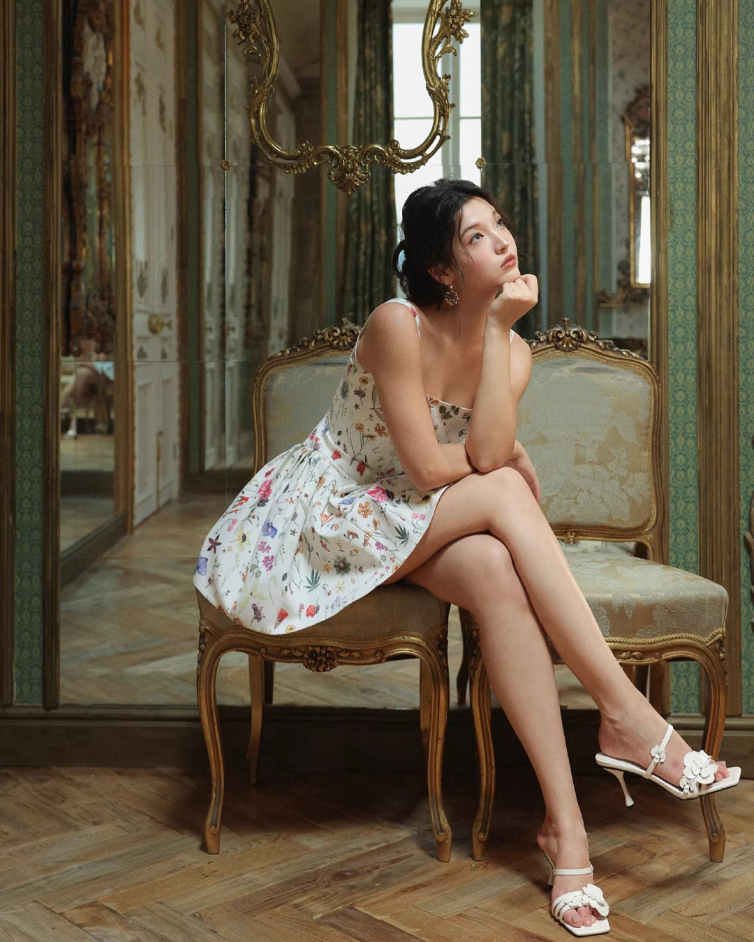 Callie Floral Mini Sundress for Women, women's mini sundress, floral mini sundress, mini floral sundress​