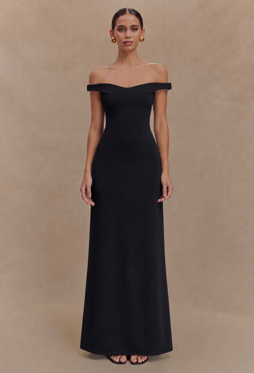 Black A Line Formal Dress