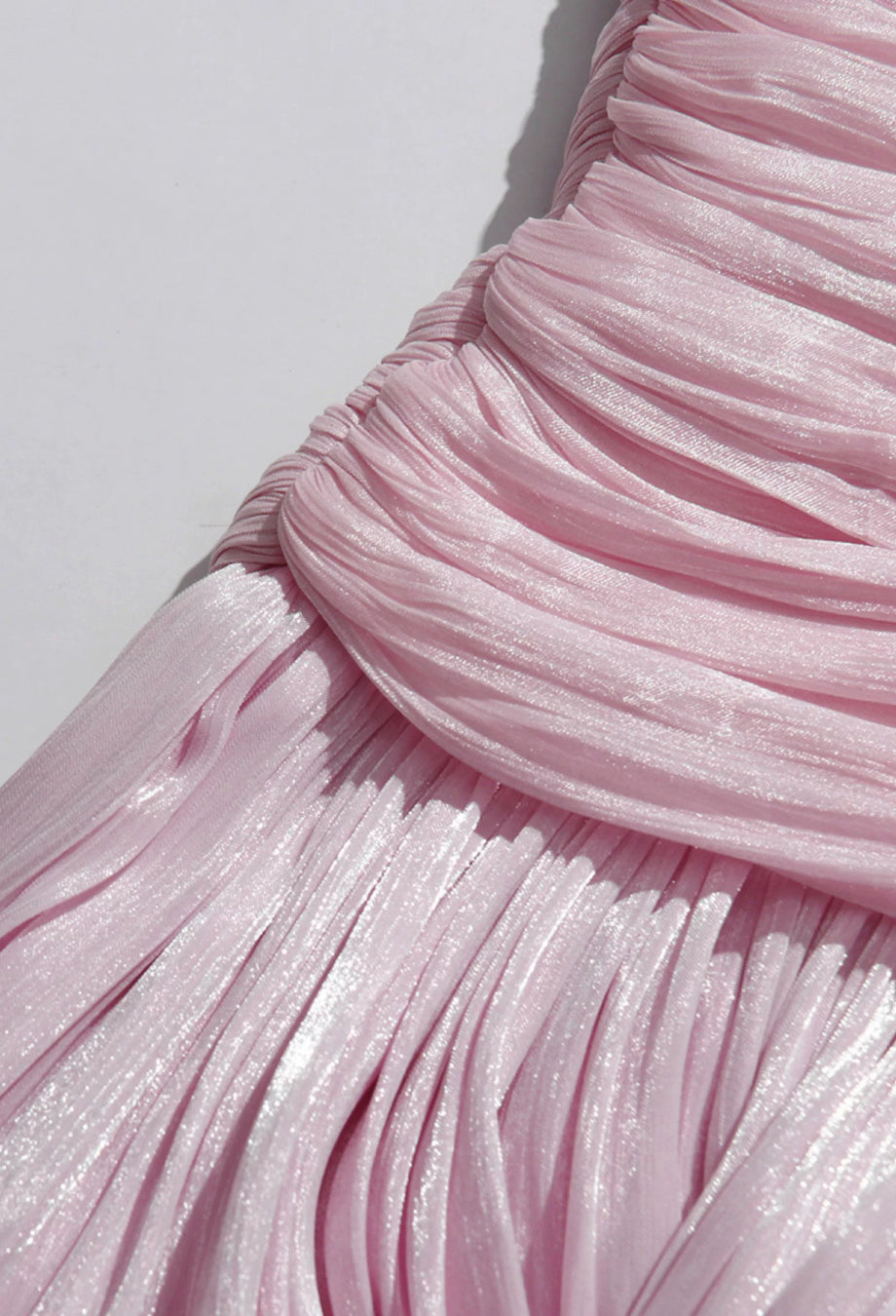 Camilla Pink Shimmer Ruffle Long Sleeve Chiffon Mini Dress, pink mini cocktail dress, pink mini dress with sleeves