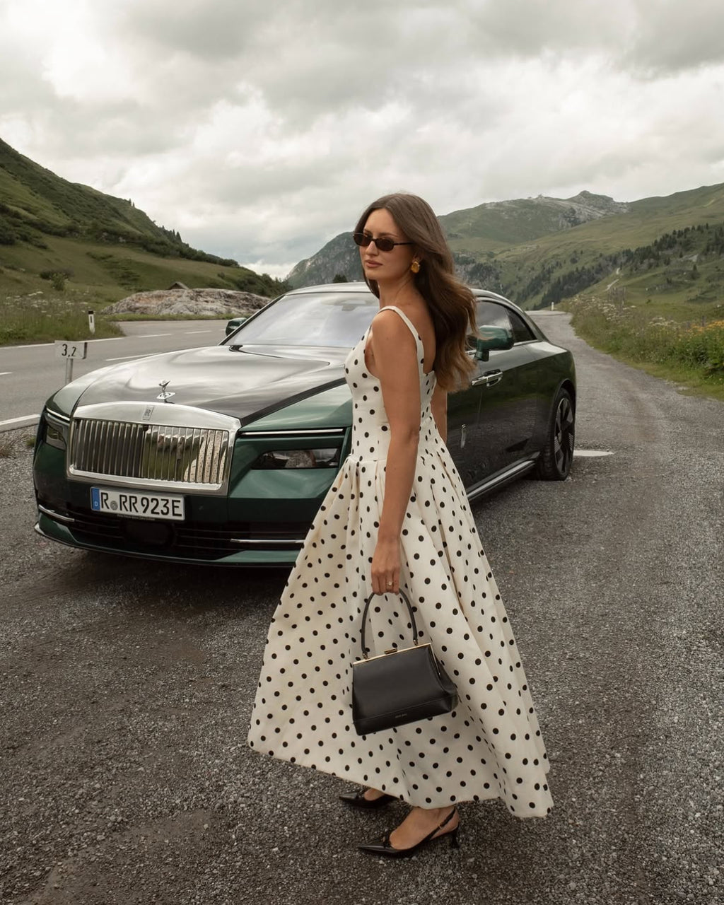 Caroline Polka Dot Midi Dress, polka dot dress​, polka dot dress womens​