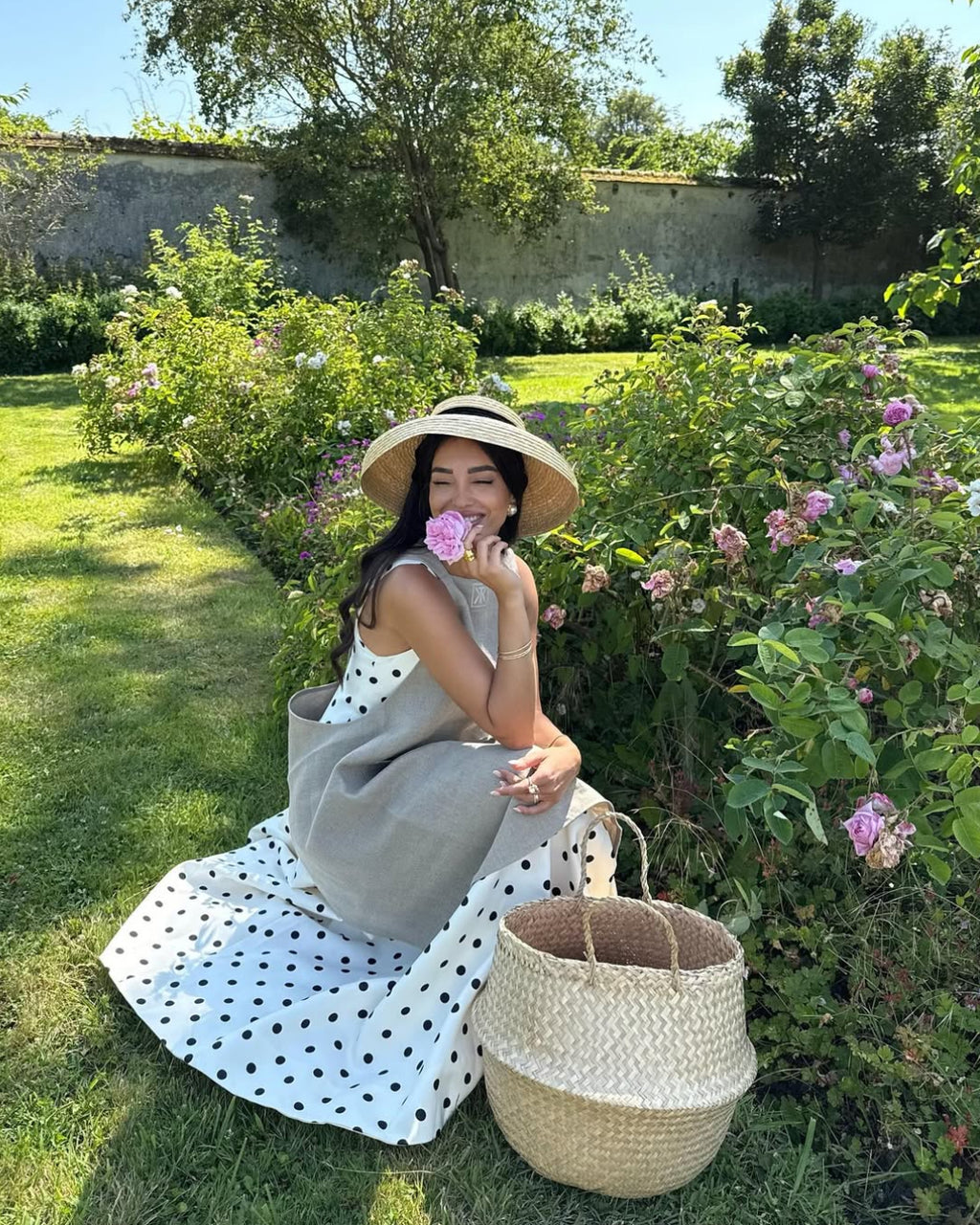 Caroline Polka Dot Midi Dress, polka dot dress​, reformation polka dot dress