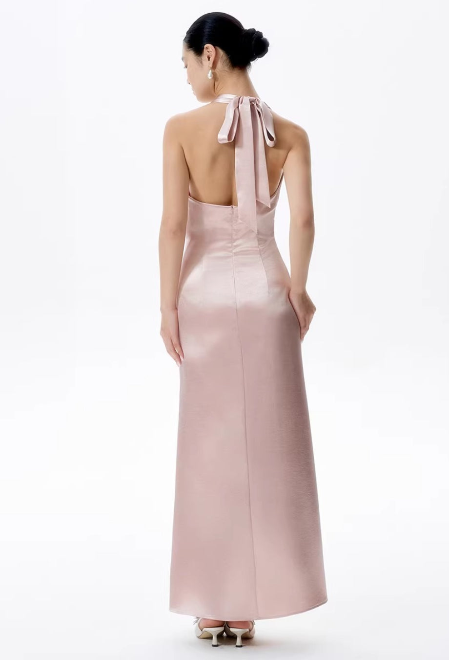 Celestina Satin A-line Maxi Dress, a line dress, a-line dress​, a line maxi dress, a line dress for ladies​