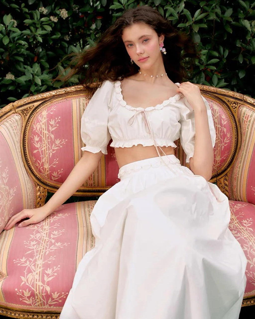 Cici Top and Skirt Two-Piece Set, Summer Floral Outfits, summer outfits for women​, summer outfits women