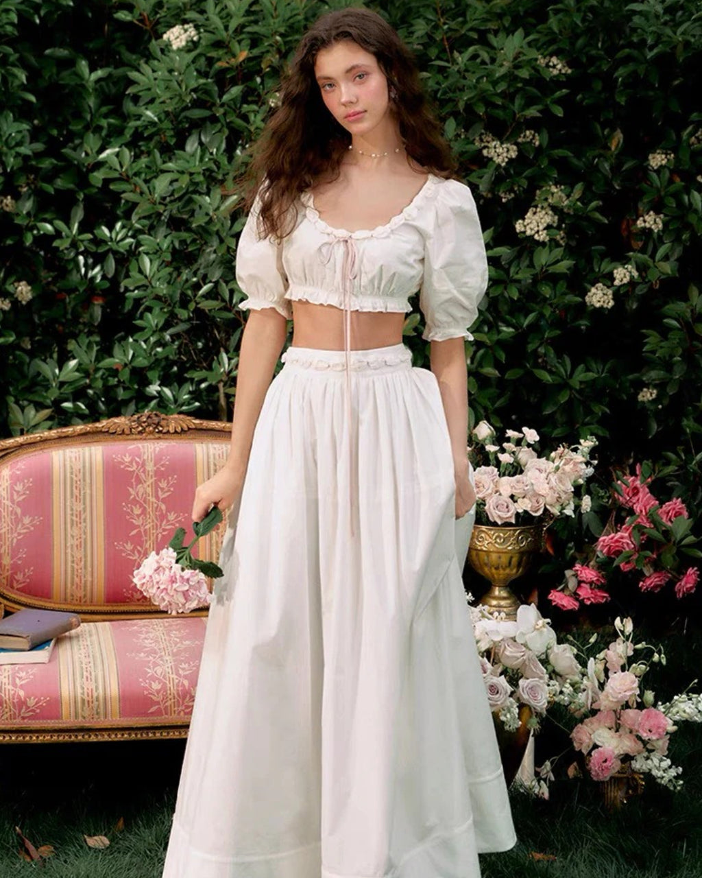 Cici Top and Skirt Two-Piece Set, Summer Floral Outfits, summer outfits, cute summer outfits​