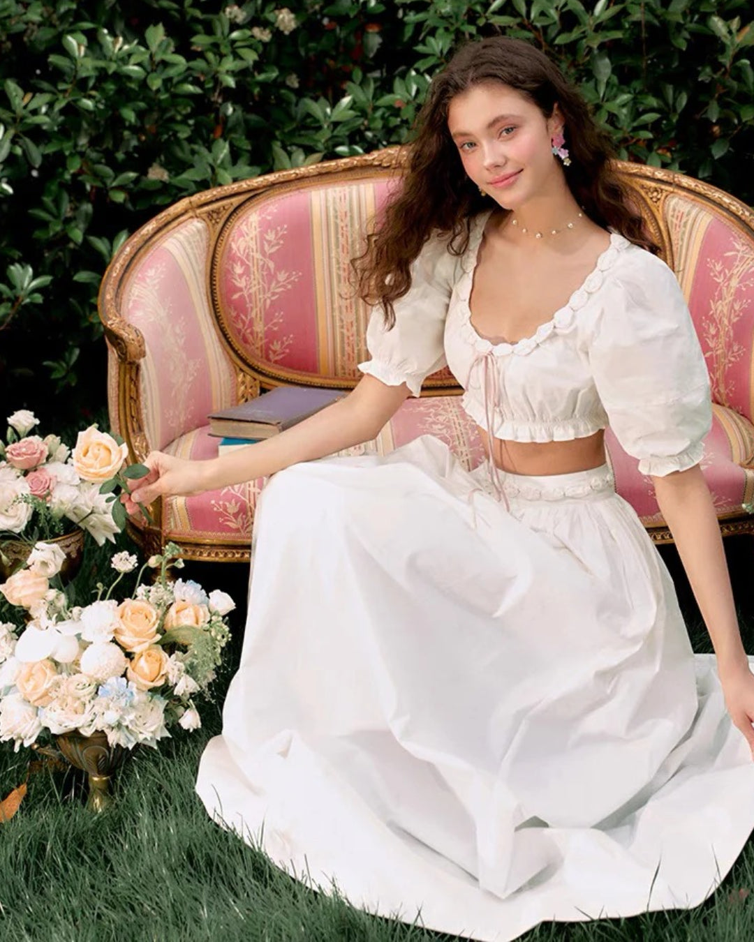 Cici Top and Skirt Two-Piece Set, Summer Floral Outfits, summer outfits for women​, summer outfits women