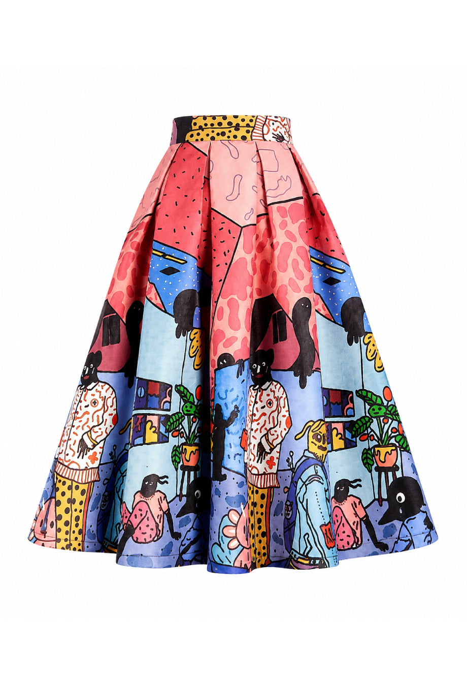 Clara Vintage Pleated Midi Skirt, vintage midi skirt​, long skirt vintage, vintage circle skirt​