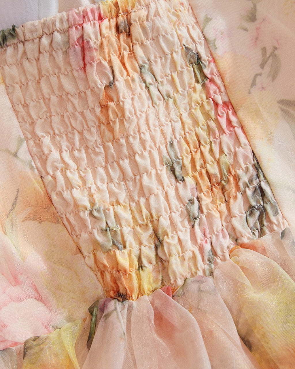 Clarabella Floral Midi Dress, blush pink dress, blush pink color dress, blush dress​