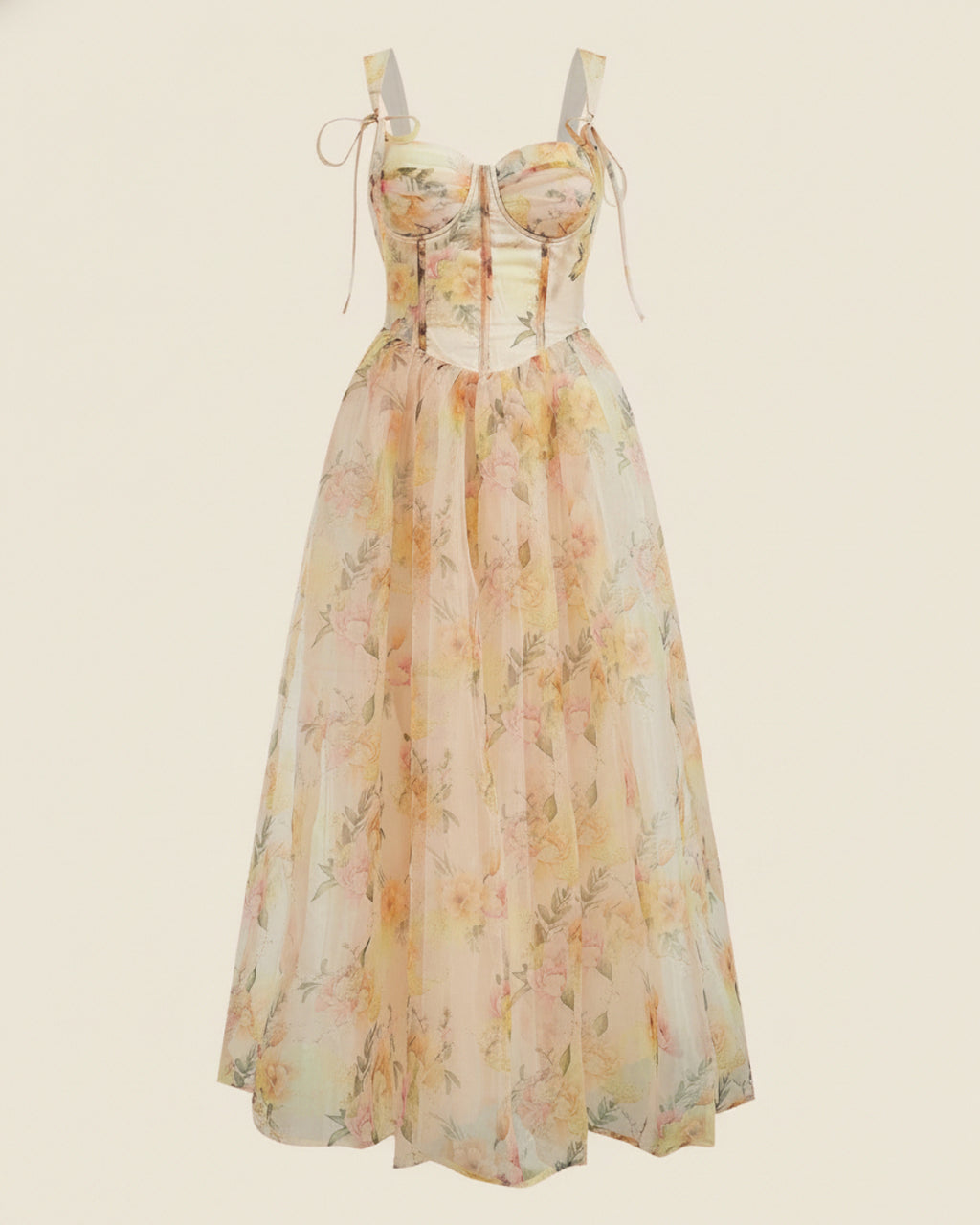 Clarabella Floral Midi Dress, blush pink dress, blush pink color dress, blush dress​