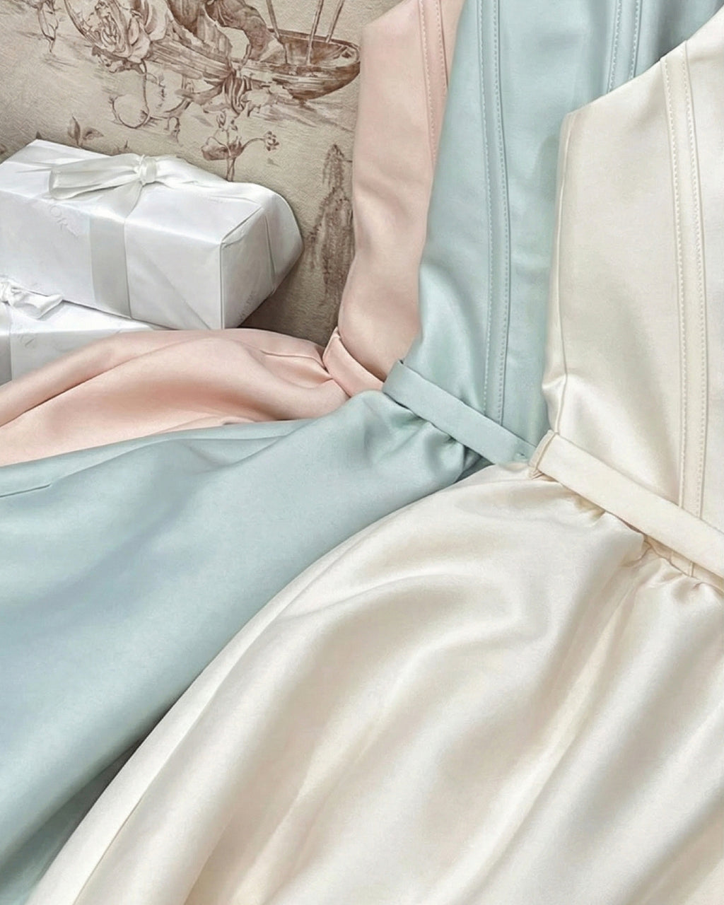 Contessa Light Pink Midi Dress with Hidden Pockets, pale pink midi dress​, pink tulle midi dress​