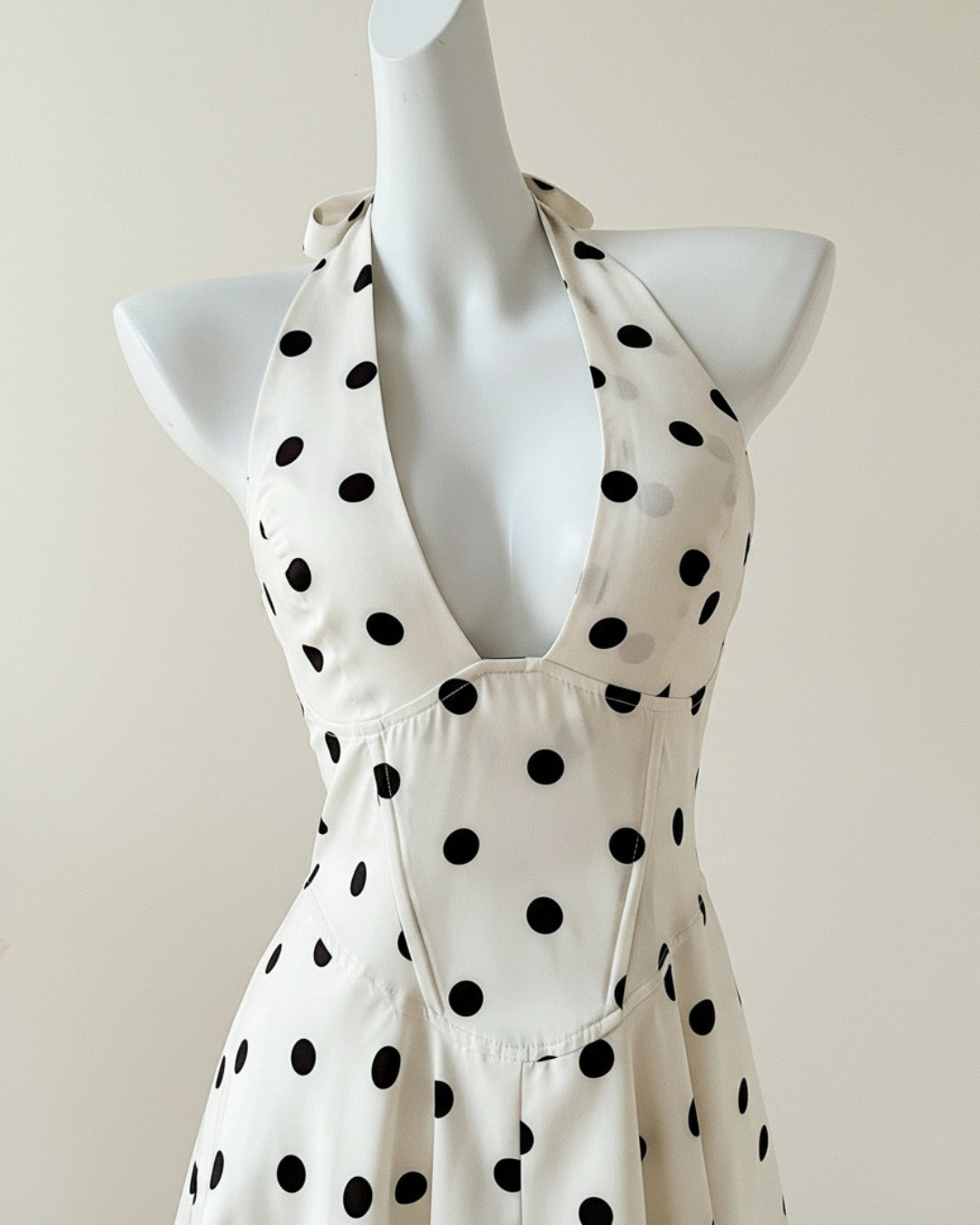 Cornelia Black and White Polka Dot Mini Dress, black and white polka dot dress, black polka dot dress, polka dot dress canada