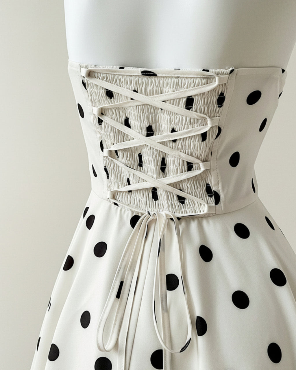 Cornelia Black and White Polka Dot Mini Dress, black and white polka dot dress, black polka dot dress, polka dot dress canada