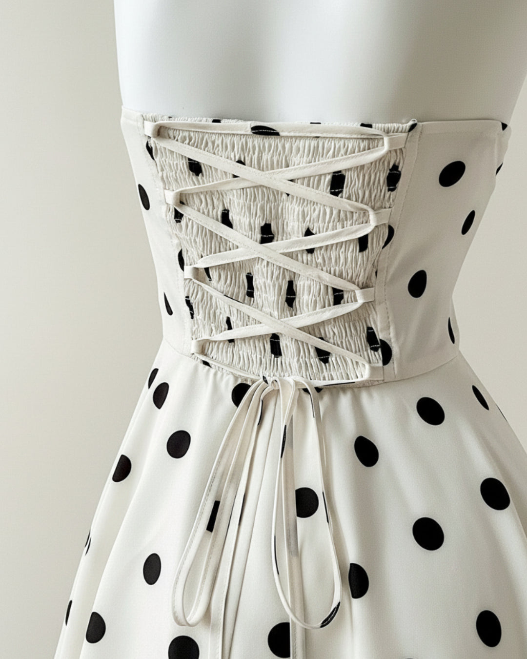 Cornelia Black and White Polka Dot Mini Dress, black and white polka dot dress, black polka dot dress, polka dot dress canada