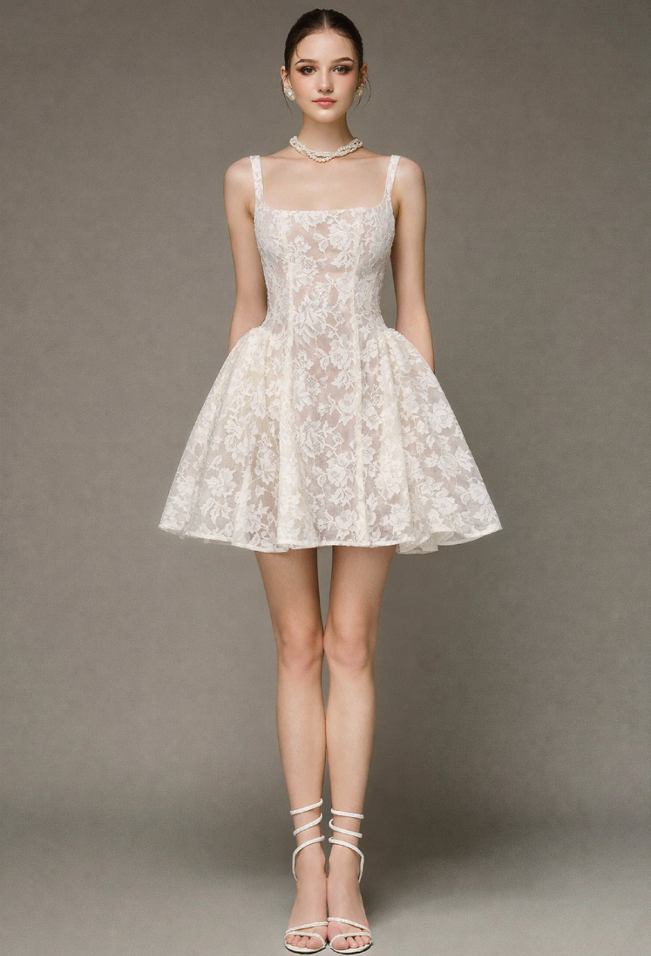 Daisy Ivory Lace Mini Dress, lace mini dress​, white lace mini dress​, mini dress white lace​