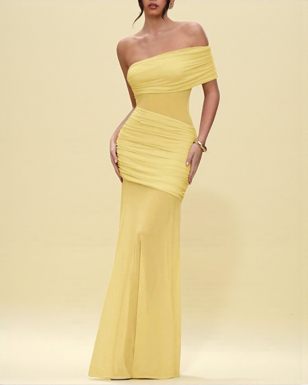 Delilah Maxi Dress - Light Yellow - XS Delilah Maxi Dress - Light Yellow - XS