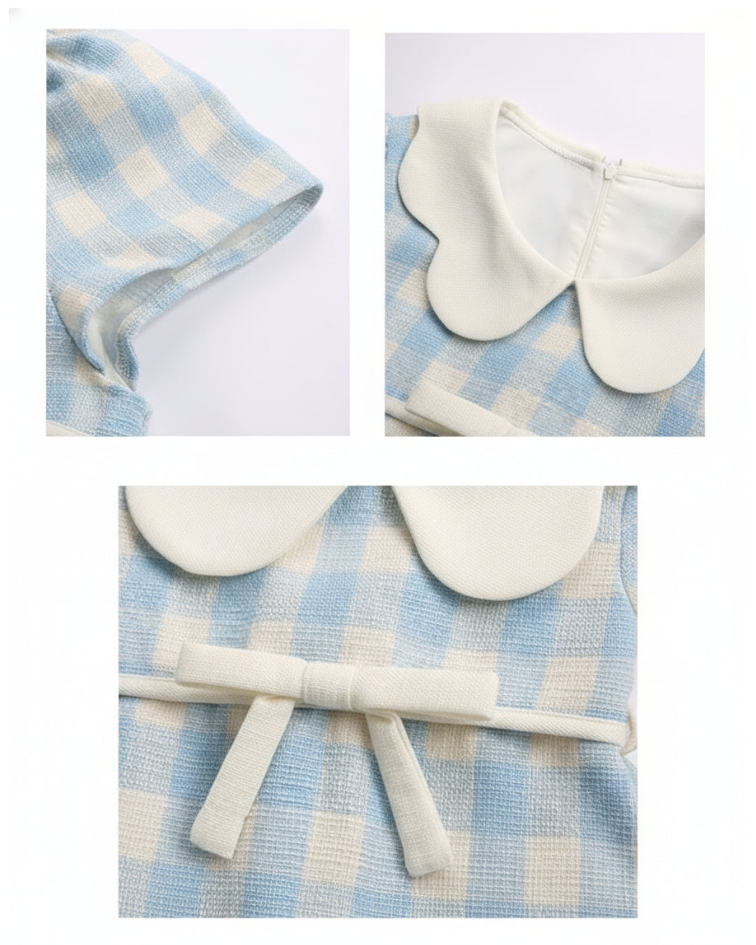 Doris Blue Gingham Mini Dress, gingham summer dress, gingham dress canada