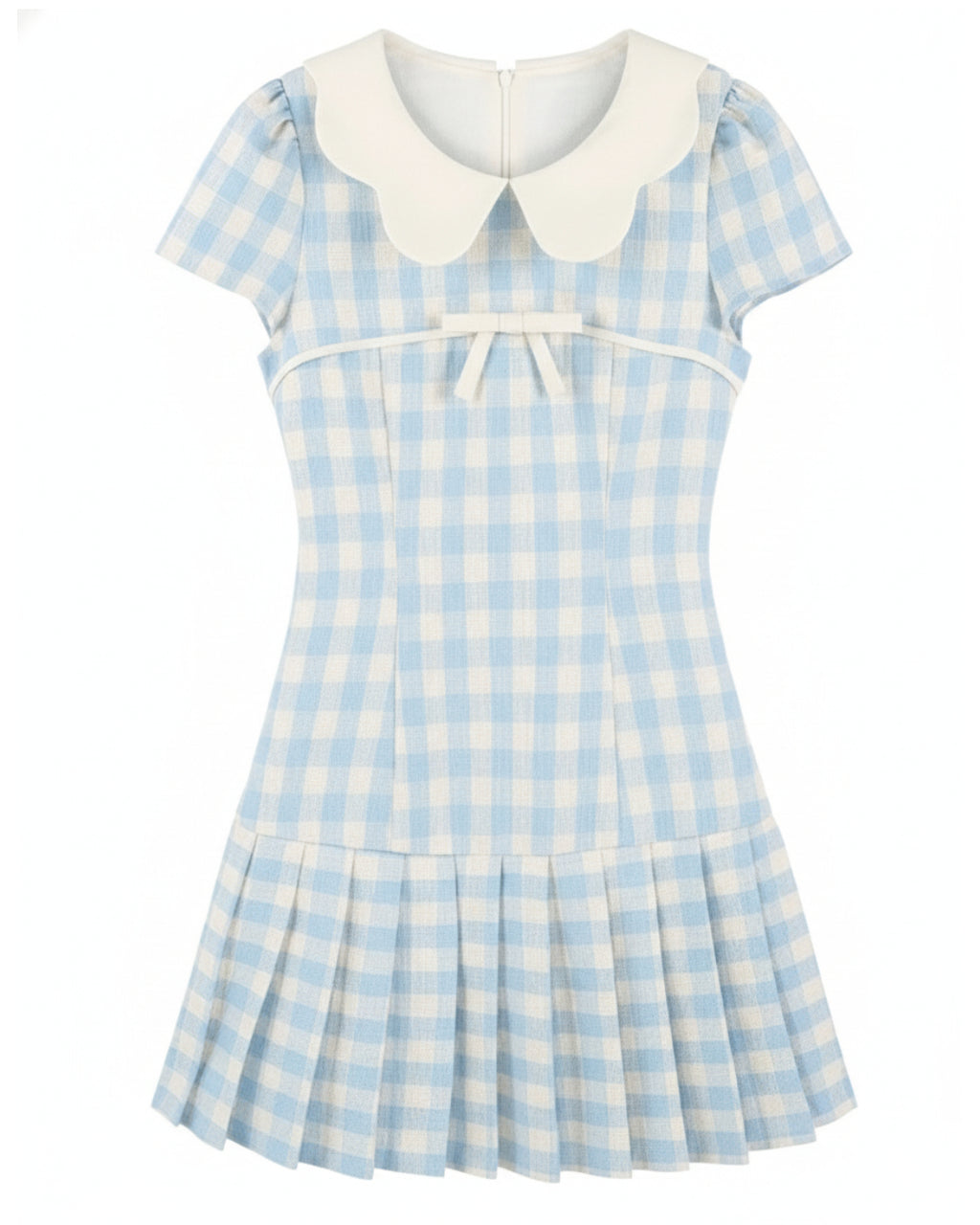 Doris Blue Gingham Mini Dress, gingham summer dress, gingham dress canada
