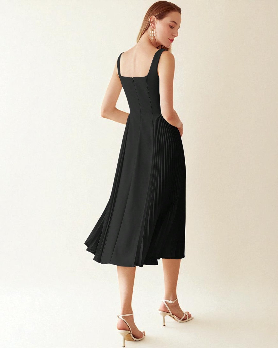 Elena Midi Dress - Black