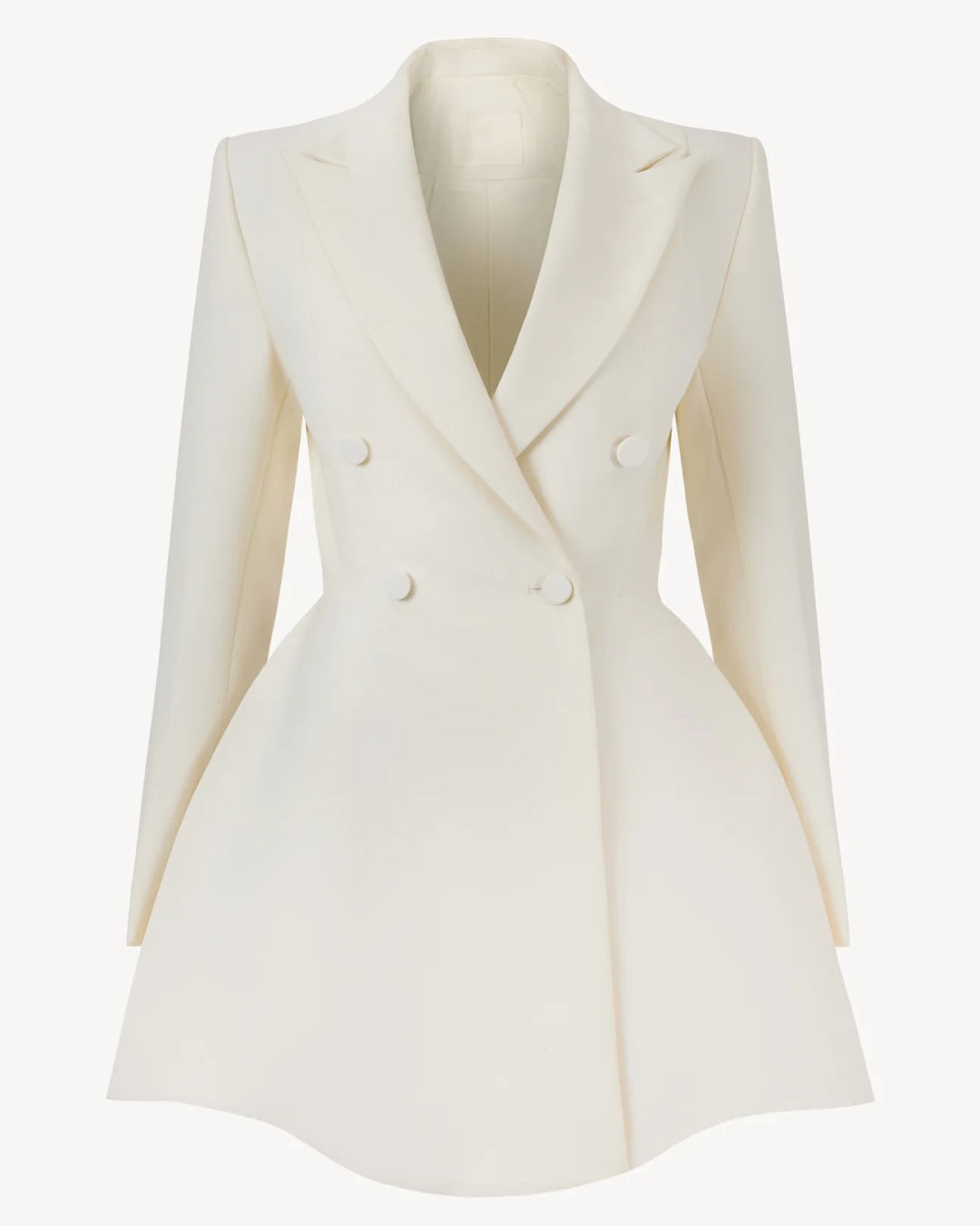 Elvira White Blazer Mini Dress for Graduations & Wedding Guests L Elvira White Blazer Mini Dress for Graduations & Wedding Guests L
