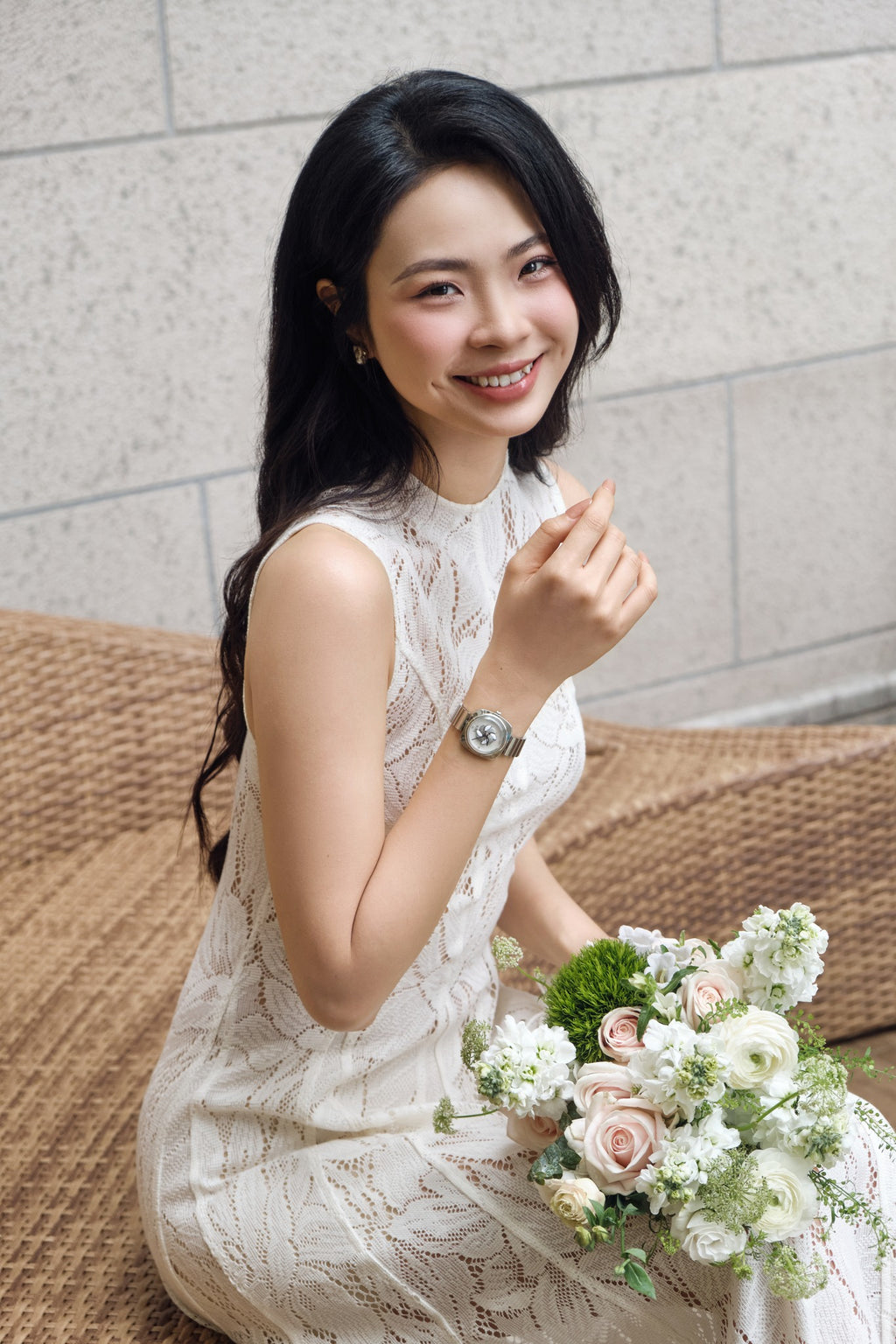 Emery Lace Midi Dress in Ivory, Vintage Lace Dress for Women, lace mermaid wedding dress