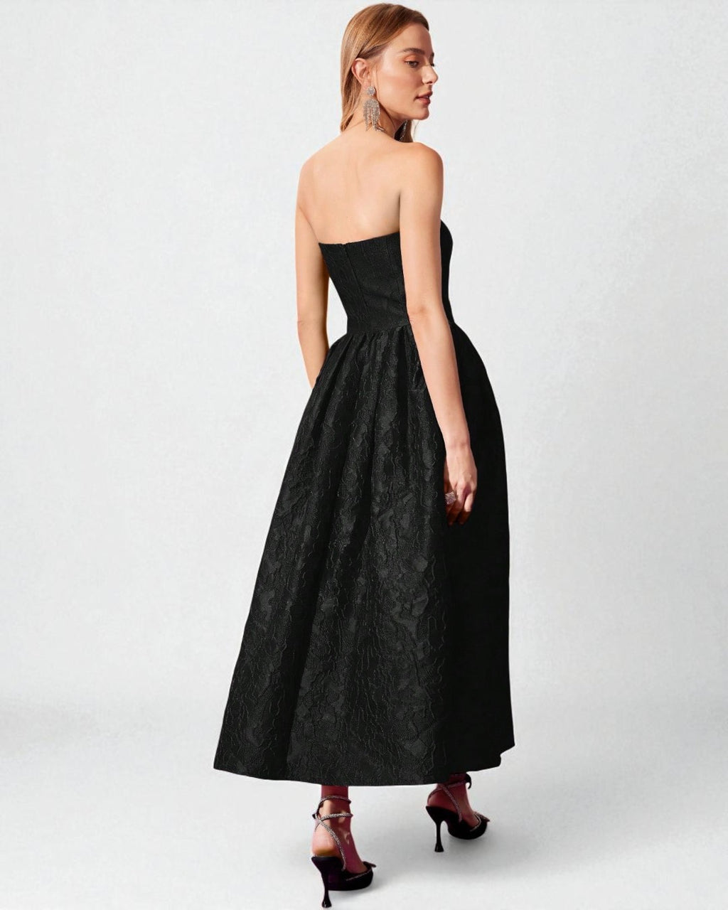 Emilia Black Maxi Dress, corset black dress, corset dress long, corset for prom dress