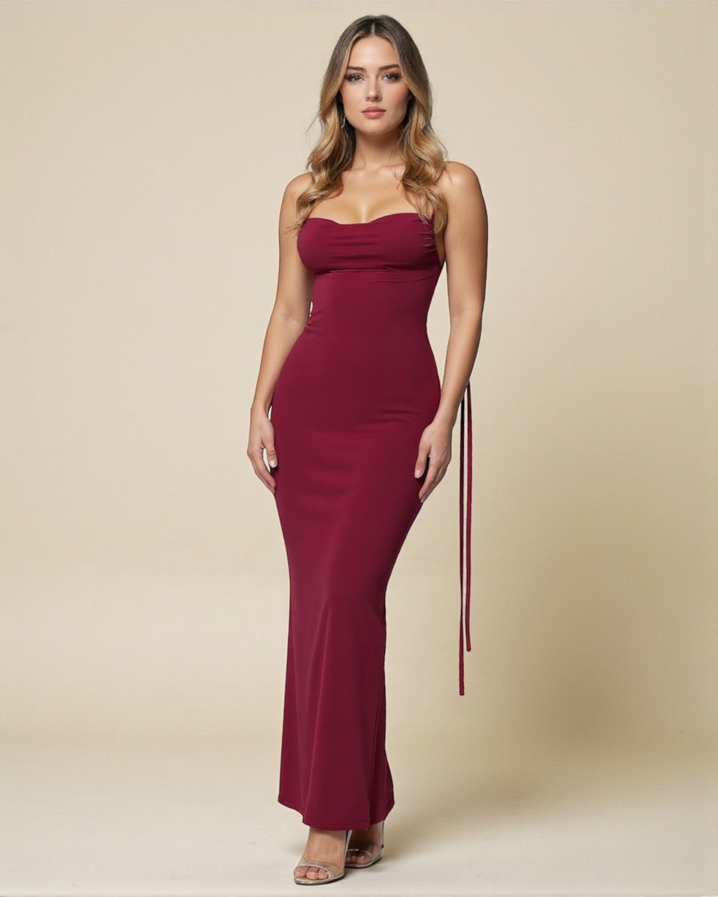 Emily Maxi Dress - Burgundy