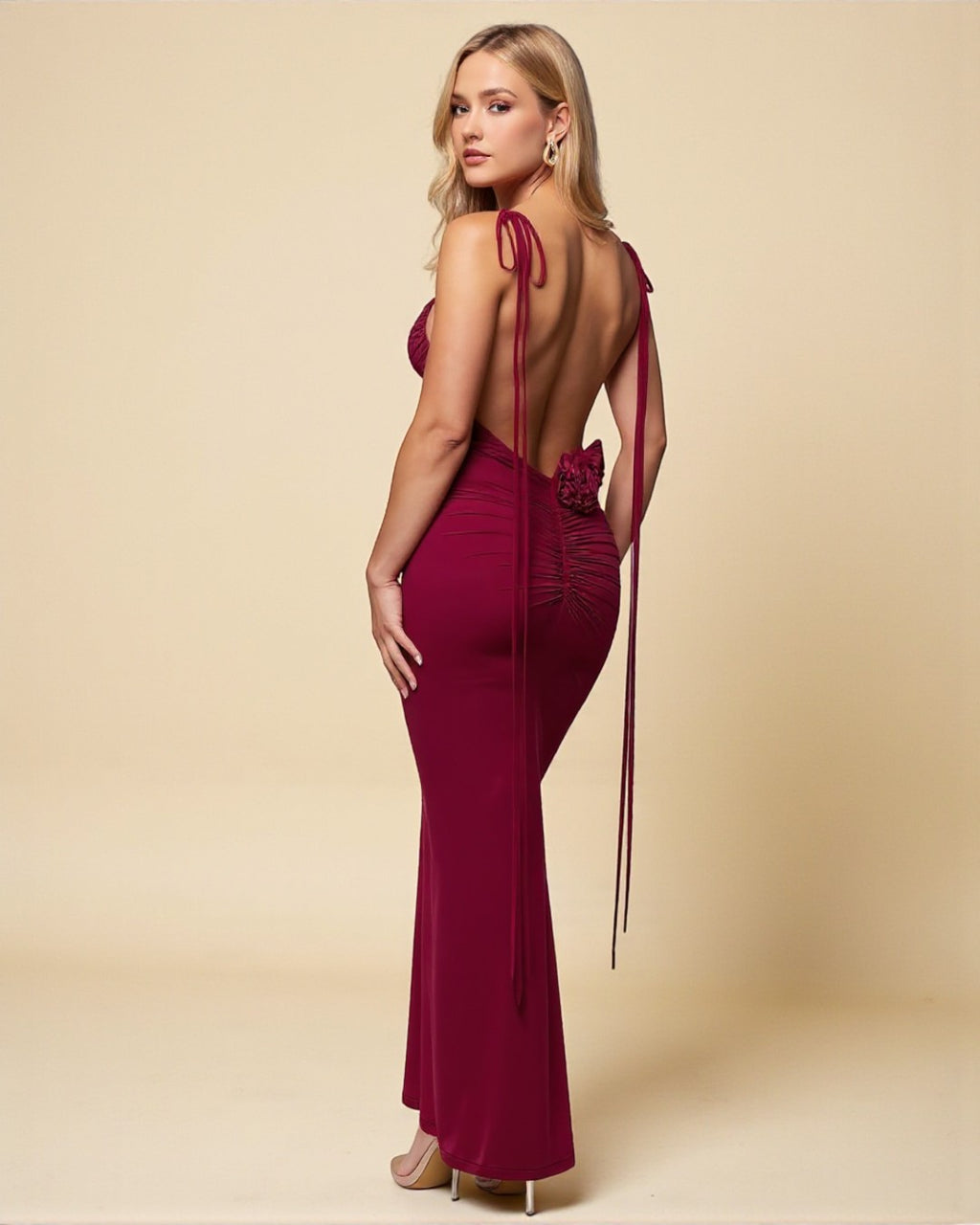 Emily Maxi Dress - Burgundy