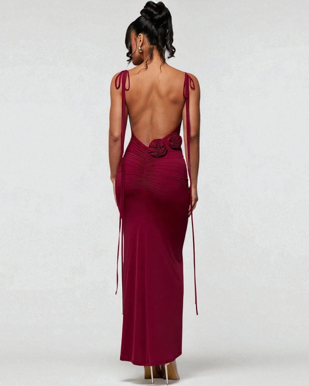 Emily Maxi Dress - Burgundy